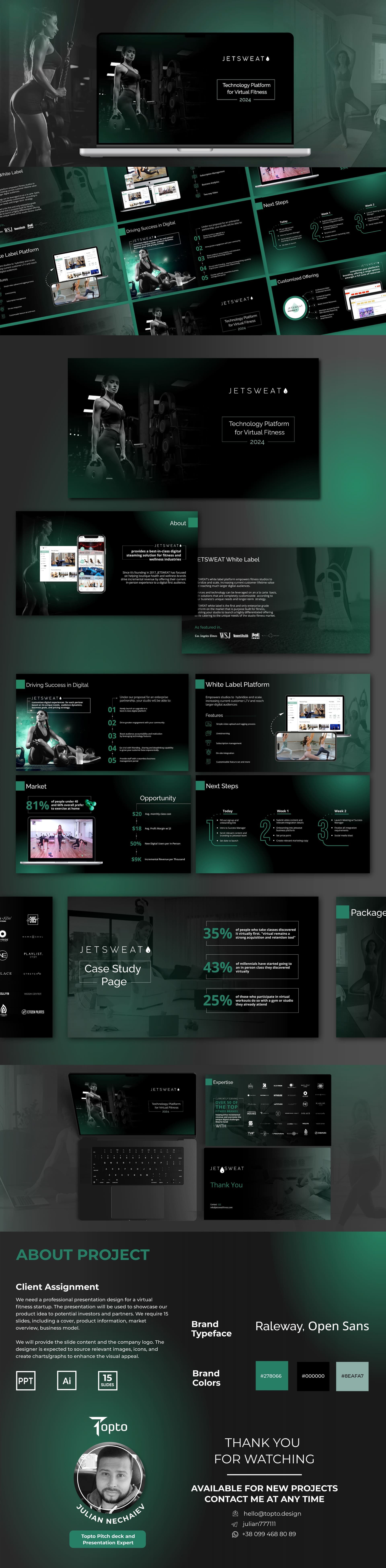 Jetsweat technology fitness platform presentation